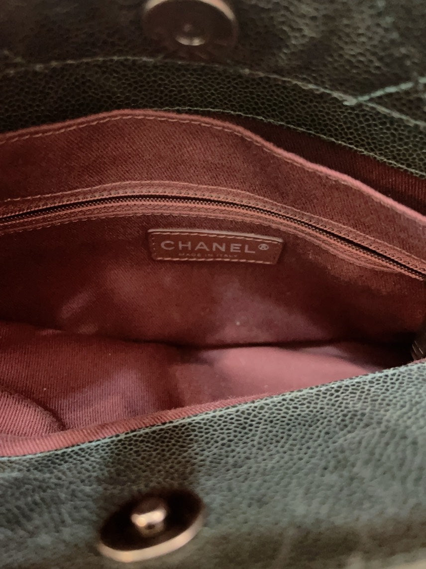 Chanel Quilted Black Tote with Card