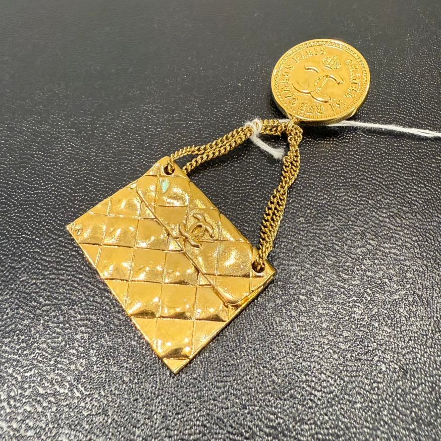   Chanel Flap Bag Brooch Stamp  FM