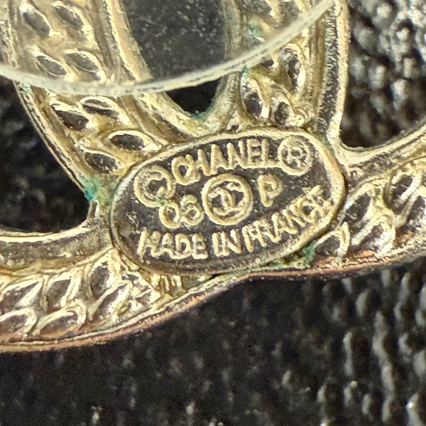 Preloved Chanel Coco Post Earrings 06P FM6059 Gold Earrings