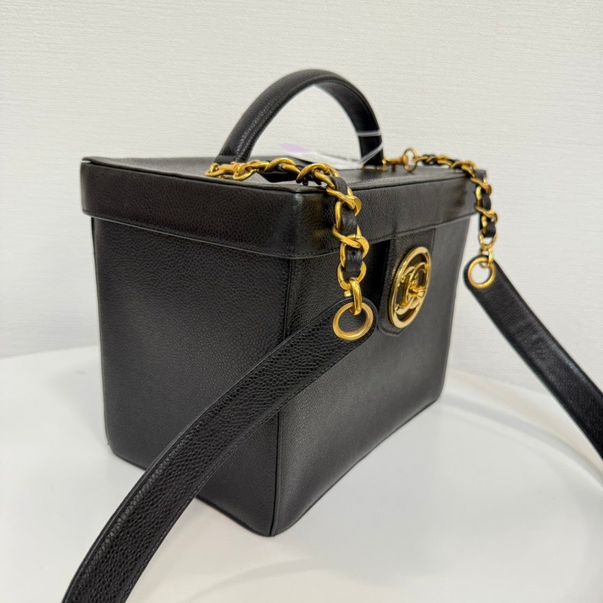   Chanel Caviar Leather Vanity way Bag FM