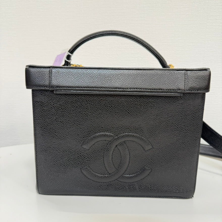   Chanel Caviar Leather Vanity way Bag FM