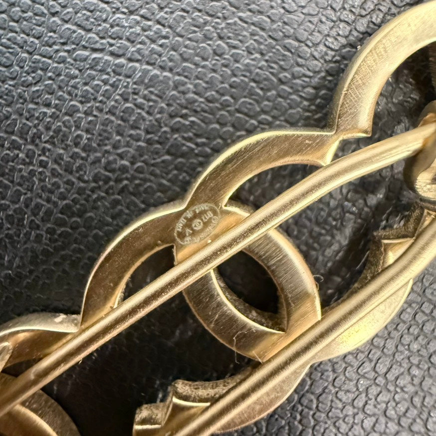 Preloved Chanel Coco Barrette B17V FM0092 Gold Hair Accessory