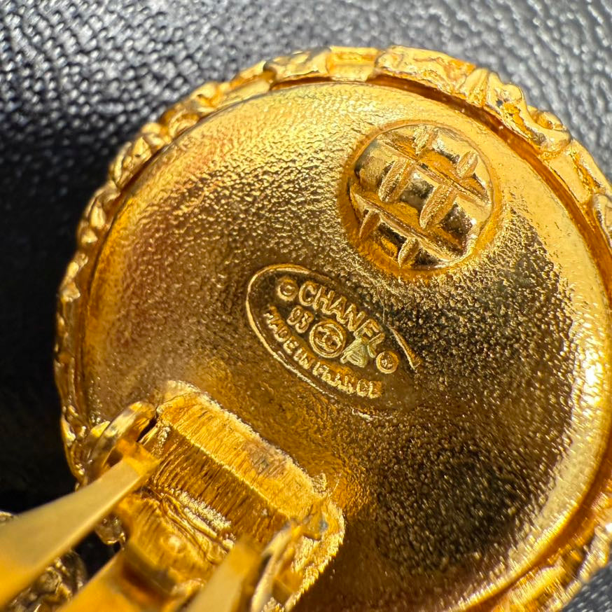   Chanel Coco Lava Tassel Clip-on Earrings A FM