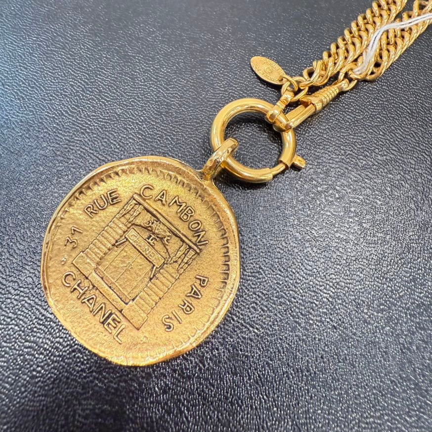  Chanel Cambon Medallion Necklace FM