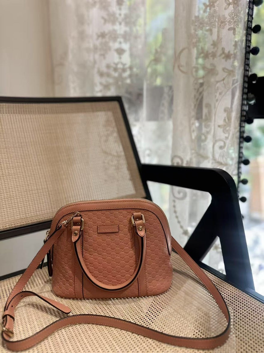 Gucci Alma Bag in Brown Leather - Medium Size Crossbody