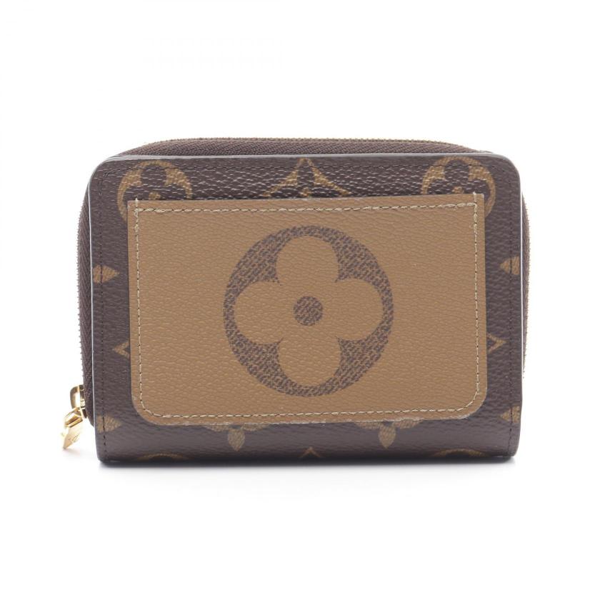 Louis Vuitton Portefeuil Roux Monogram Reverse Bi-fold Wallet PVC Leather Brown