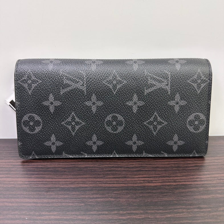 Louis Vuitton Monogram Eclipse Long Fragment Wallet Black