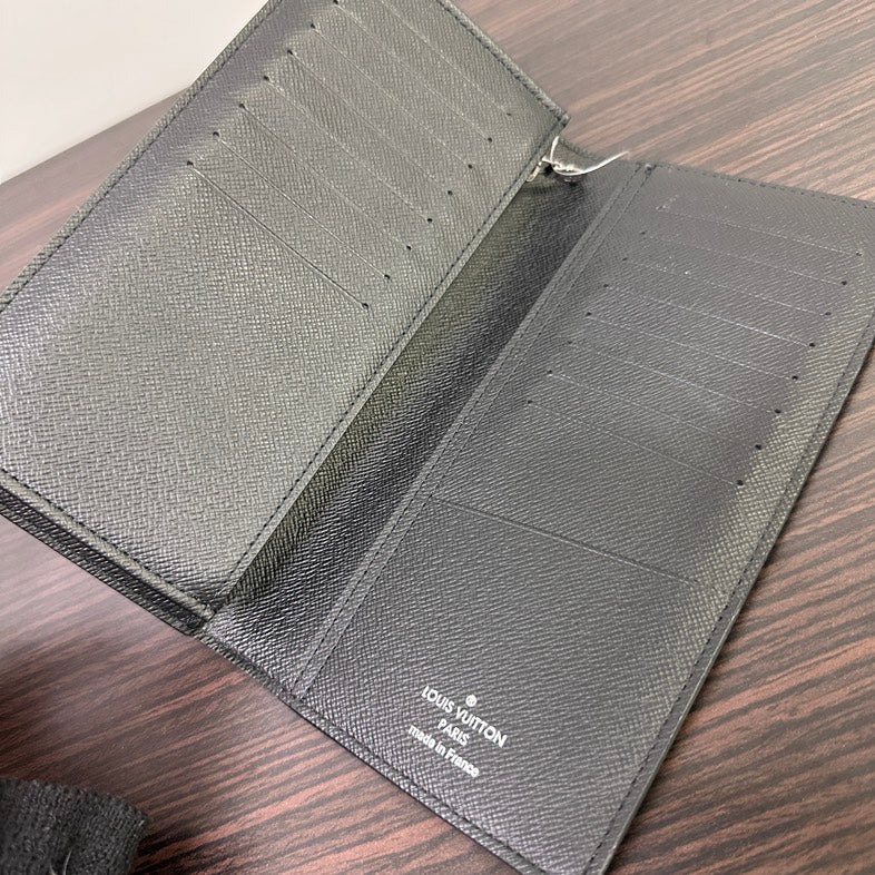 Louis Vuitton Monogram Eclipse Long Fragment Wallet Black