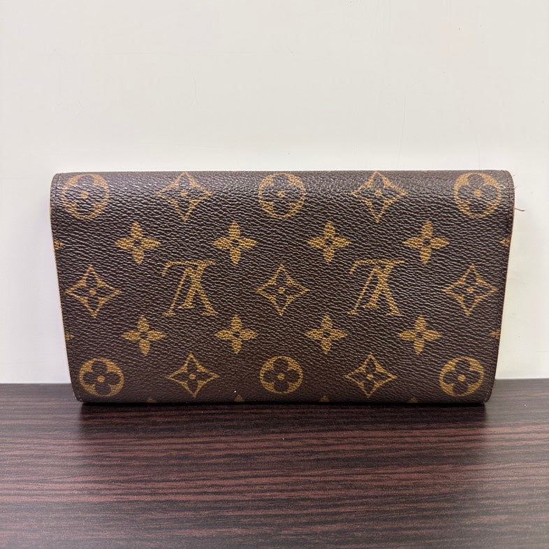 Louis Vuitton Monogram Long Wallet Brown Wallet 3249