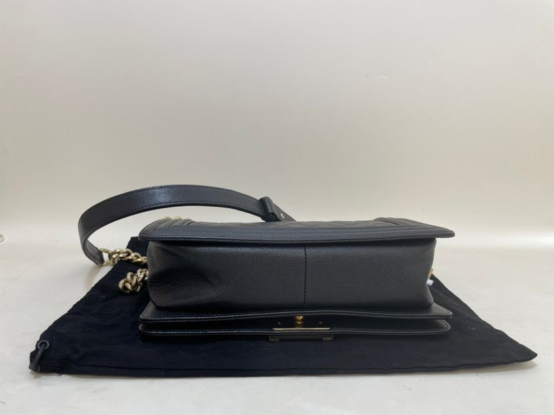 Chanel Le Boy Black Quilted Crossbody Bag