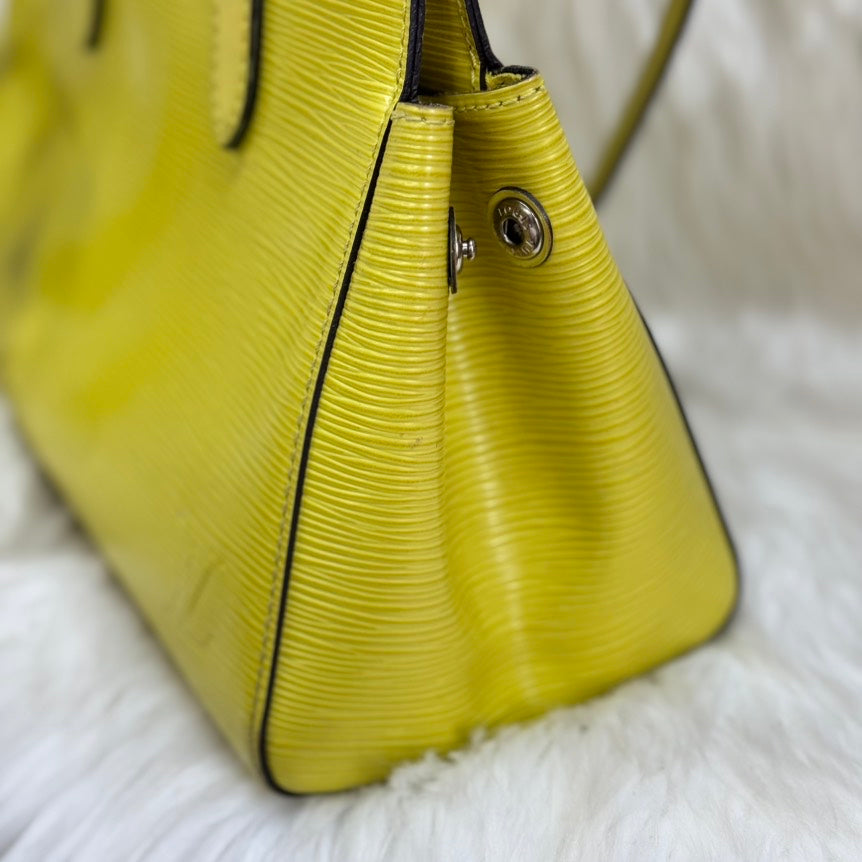 Louis Vuitton Vernis Marly BB Yellow Leather Crossbody Bag