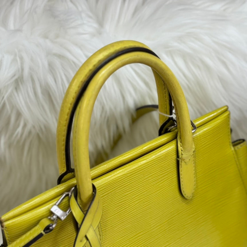 Louis Vuitton Vernis Marly BB Yellow Leather Crossbody Bag