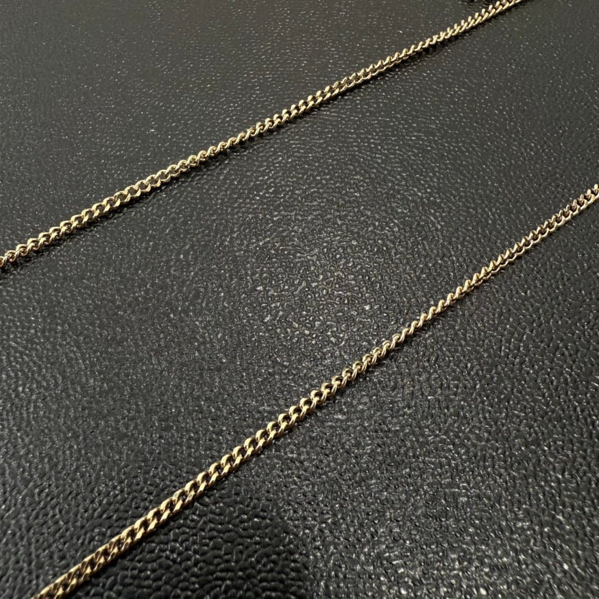 Preloved Chanel Coco Pearl Rhinestone Necklace Gold
