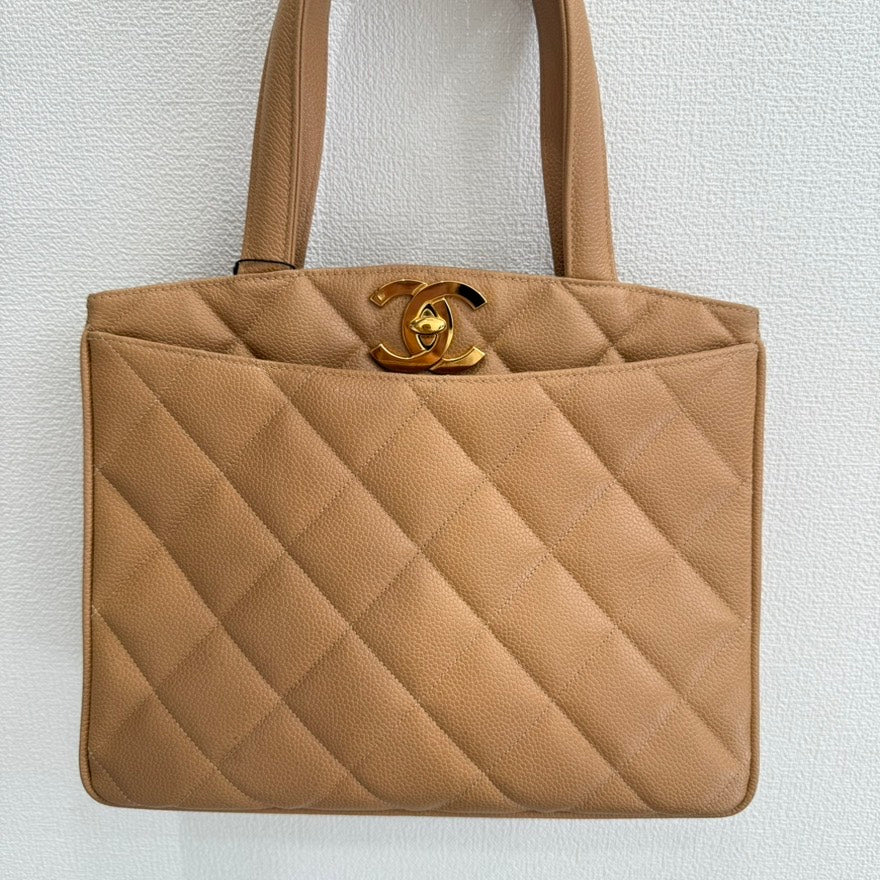   Chanel Coco Turn-lock Caviar Leather Handbag GT
