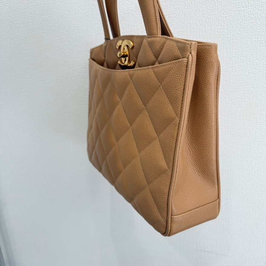   Chanel Coco Turn-lock Caviar Leather Handbag GT