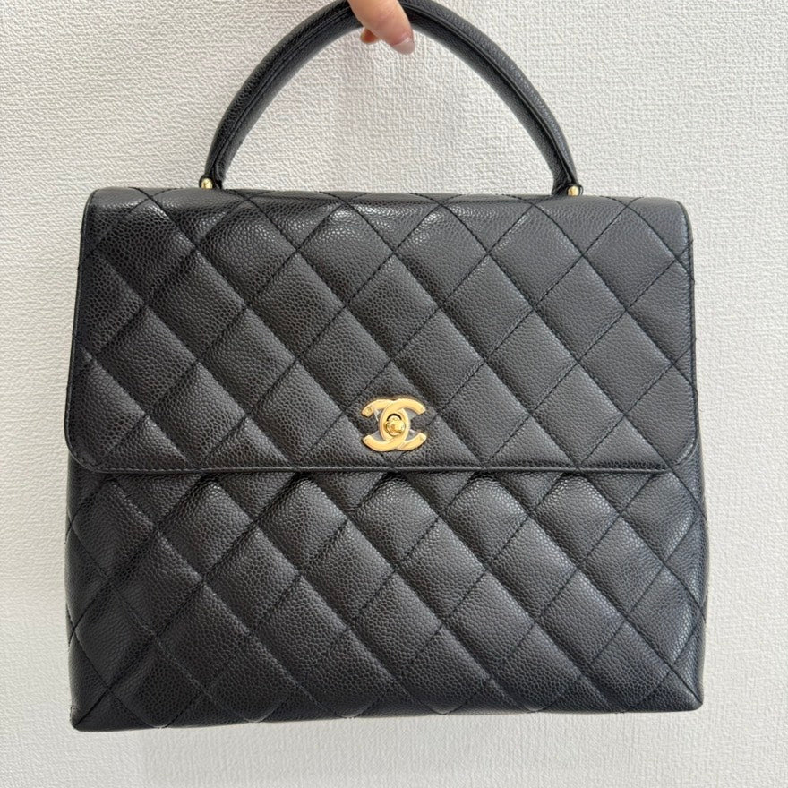   Chanel Caviar Leather Kelly Handbag GT