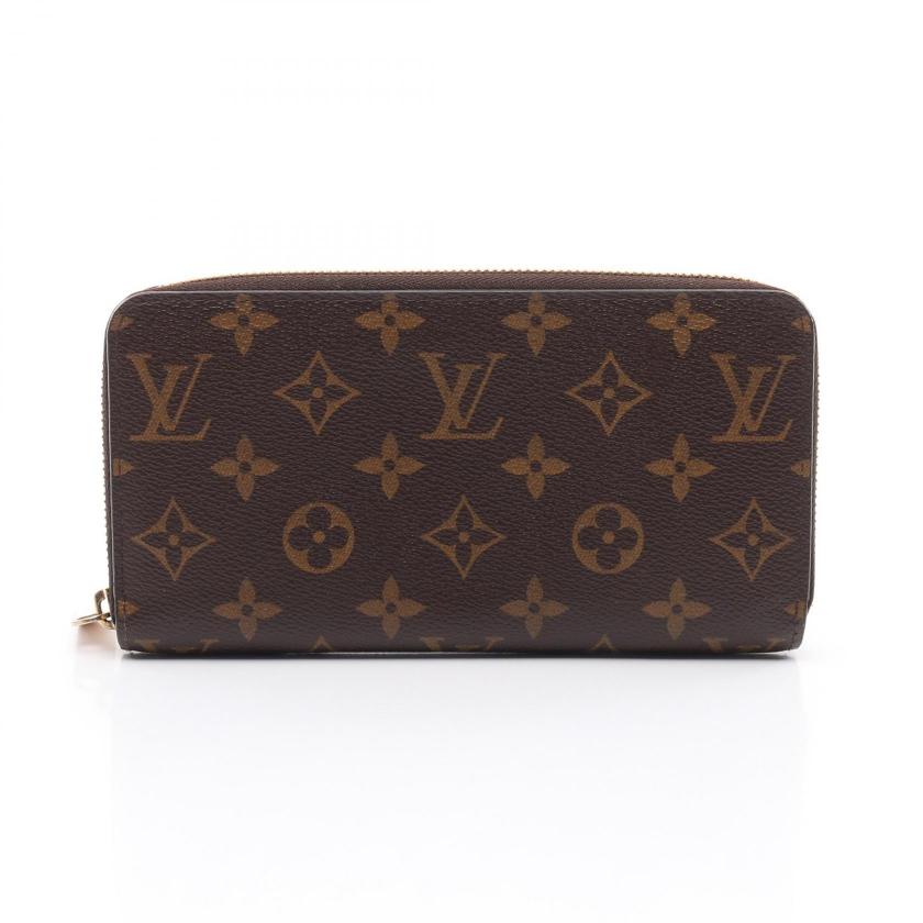 Louis Vuitton Zippy Wallet Monogram Brown PVC Long Wallet