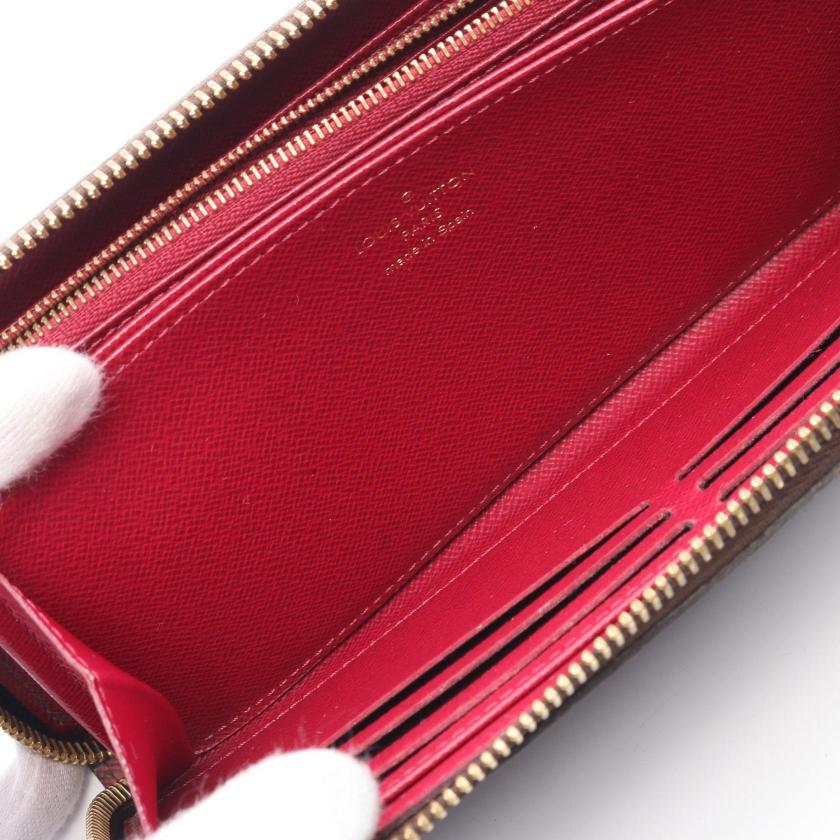 Louis Vuitton Zippy Wallet Monogram Fuchsia Round Zipper Long Wallet PVC Brown Pink Purple