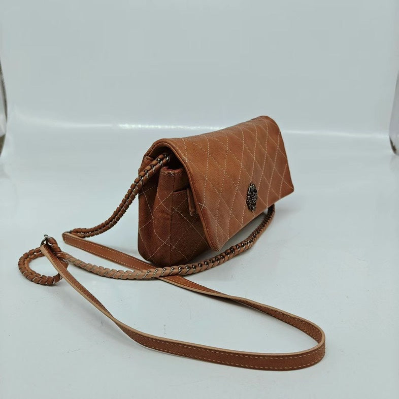 Chanel   Classic Flap Crossbody Brown Leather Bag