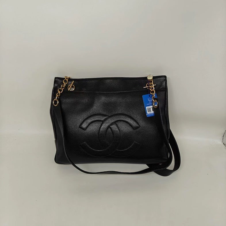 Chanel Black Caviar   Shoulder Bag