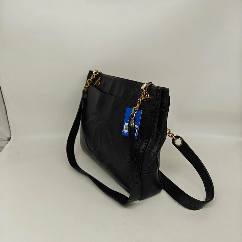 Chanel Black Caviar   Shoulder Bag