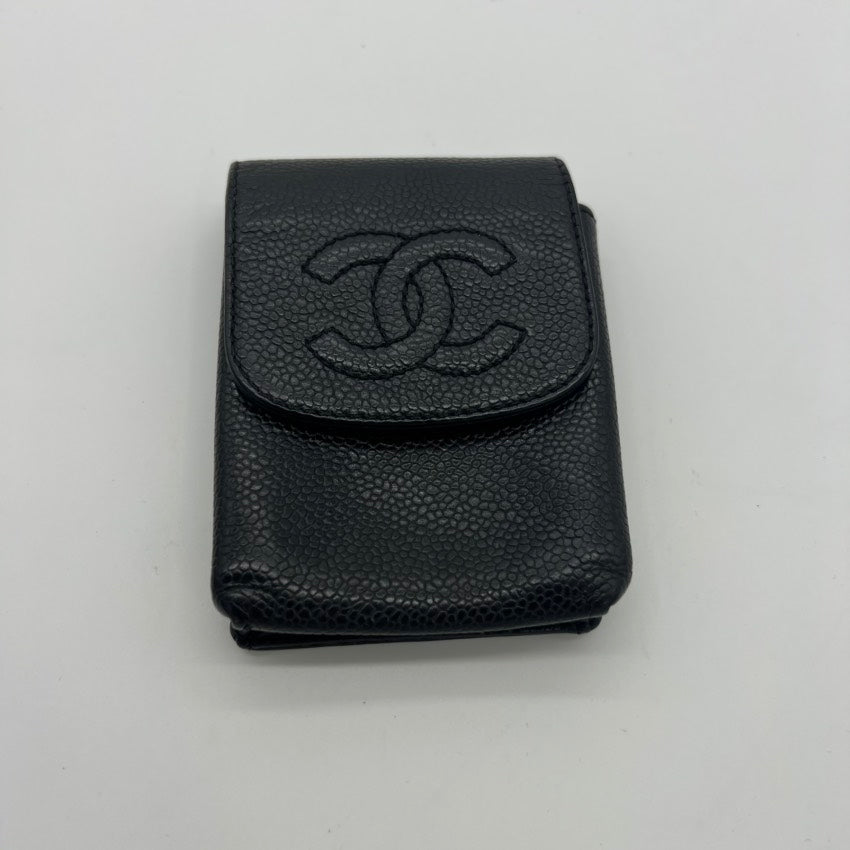   Chanel caviar skin cigarette case A