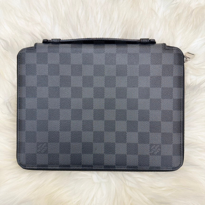 Louis Vuitton Graphite Damier iPad Essential Case -  Designer Handbag