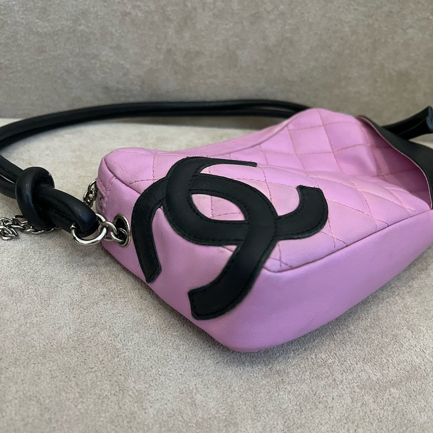 Preloved Chanel Bag HMM Quilted Pink Leather Shoulder Bag