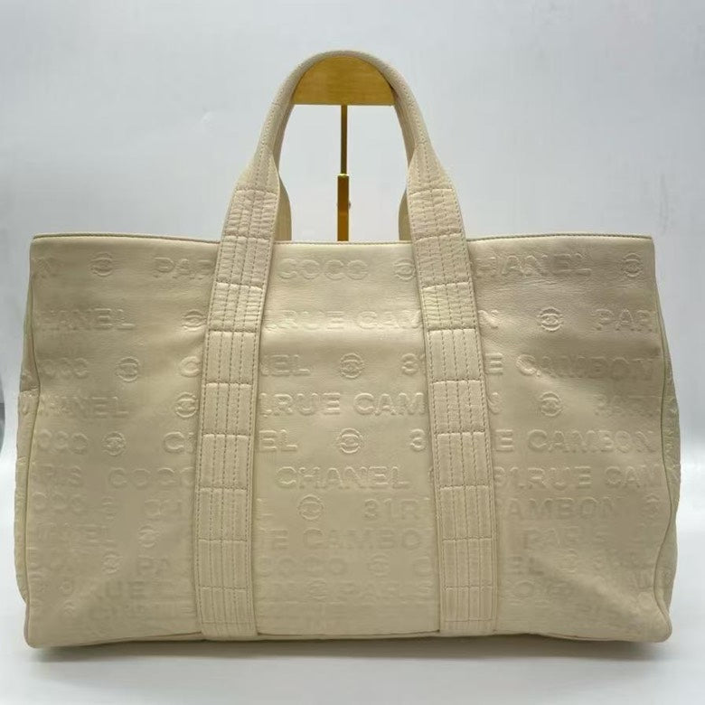 Chanel Travel Line Tote BCQ Beige Bag