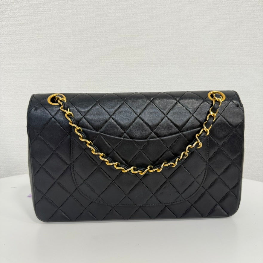   Chanel Lambskin Double Flap Bag Medium FM