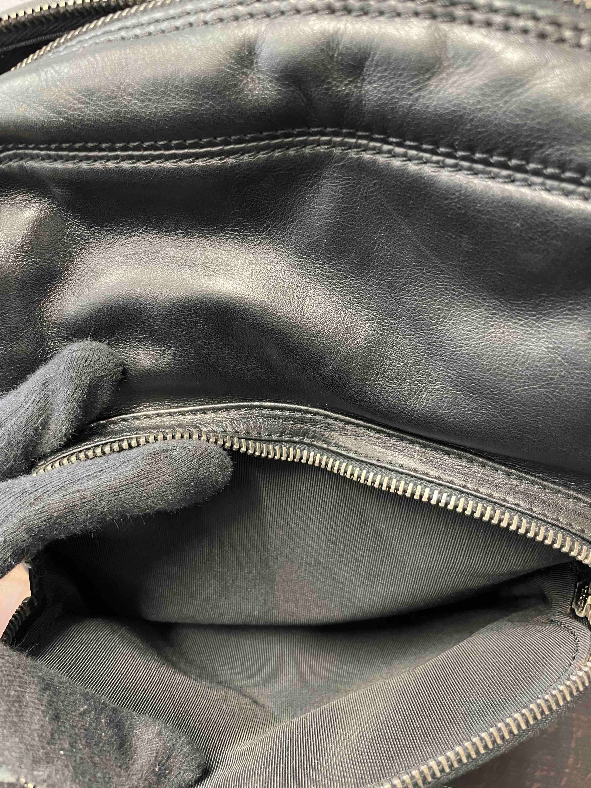 Chanel RE Black Leather Backpack