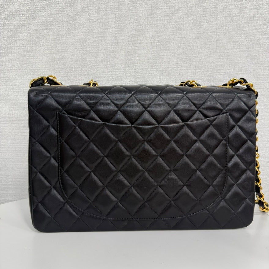   Chanel Lambskin Single Flap Bag Maxi FM