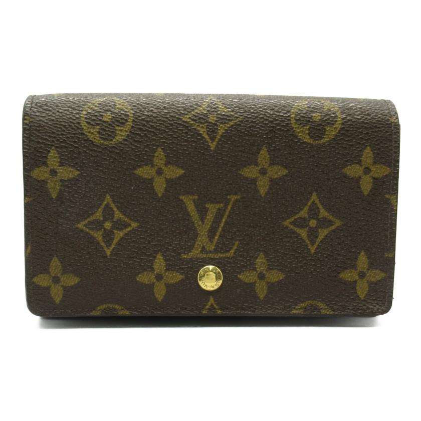 Louis Vuitton Porto Monnaie Vietresol Brown Bi-fold Wallet PVC Monogram