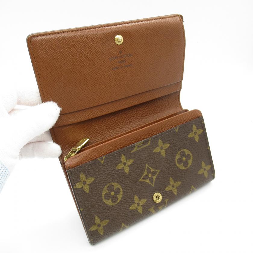 Louis Vuitton Porto Monnaie Vietresol Brown Bi-fold Wallet PVC Monogram