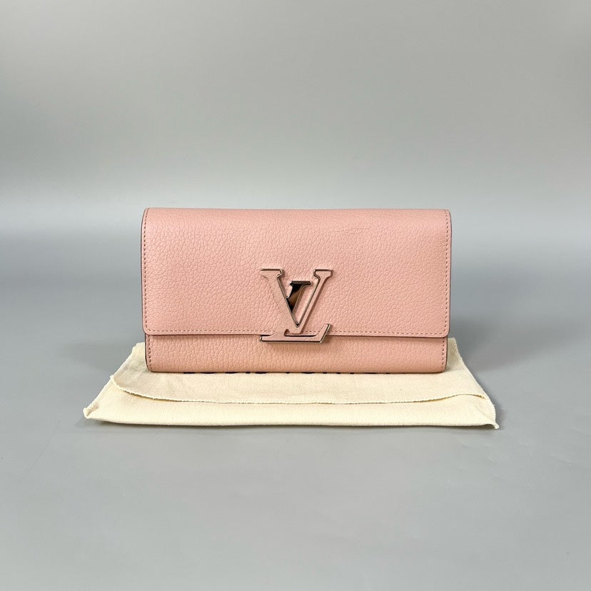 Louis Vuitton Capucines Wallet Clutch 20*11cm XJ11320