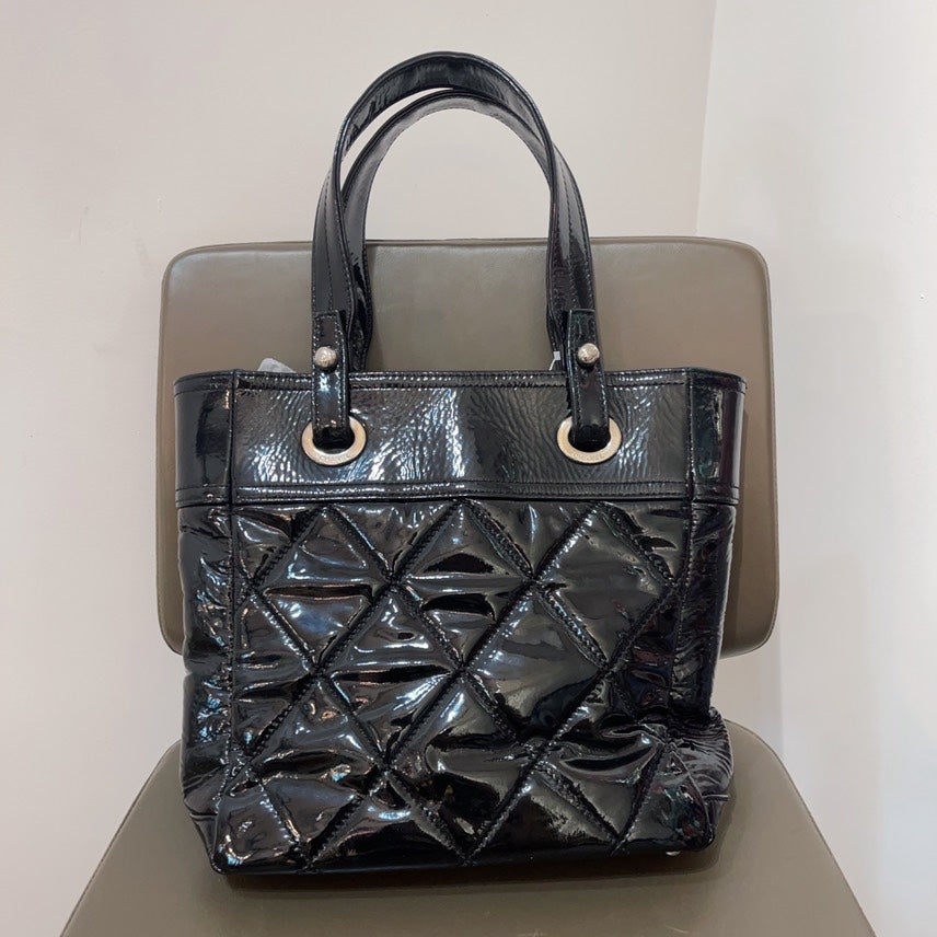 Chanel patent tote