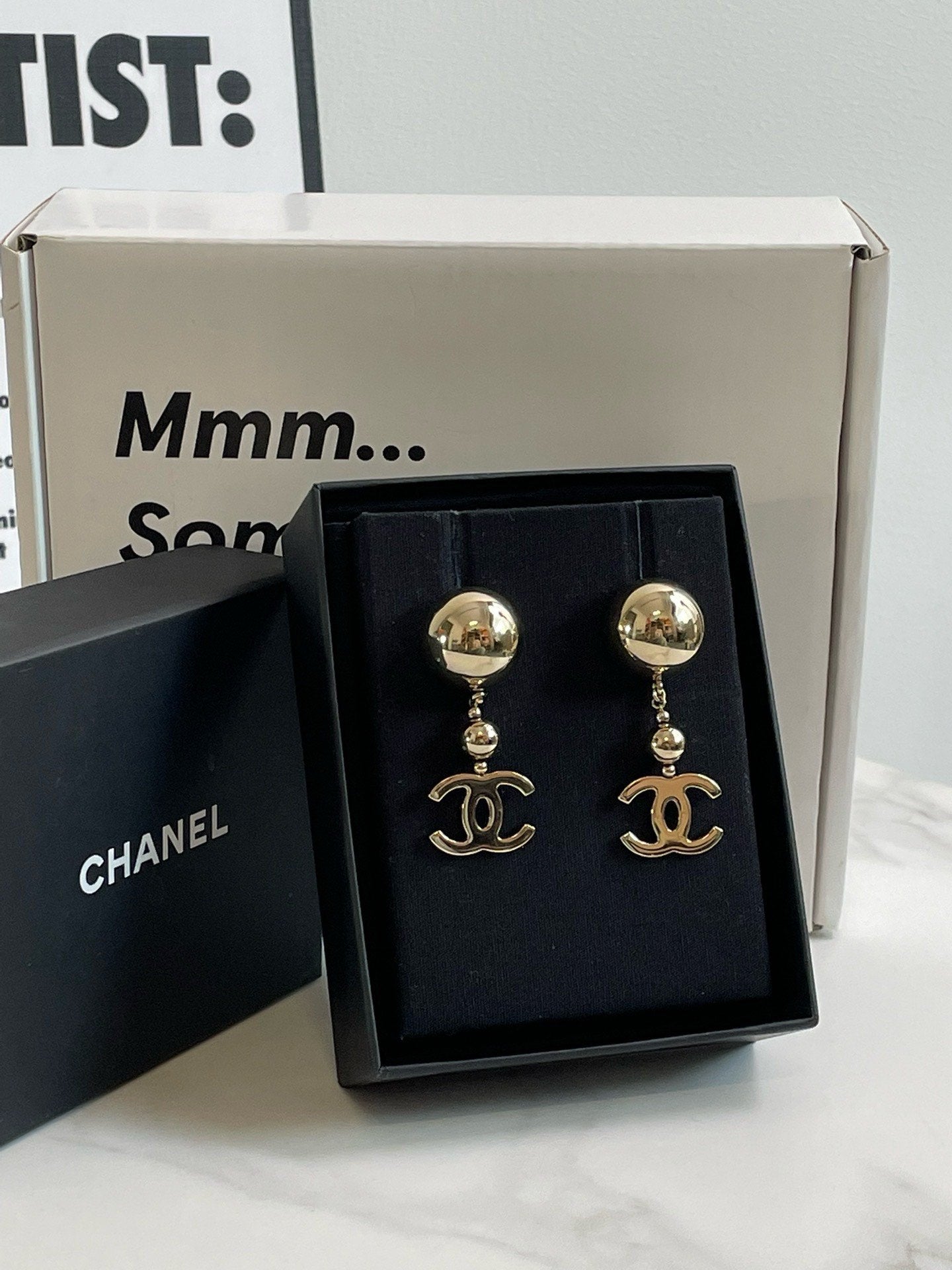 Preloved?? Chanel 21S CC earrings #J2046