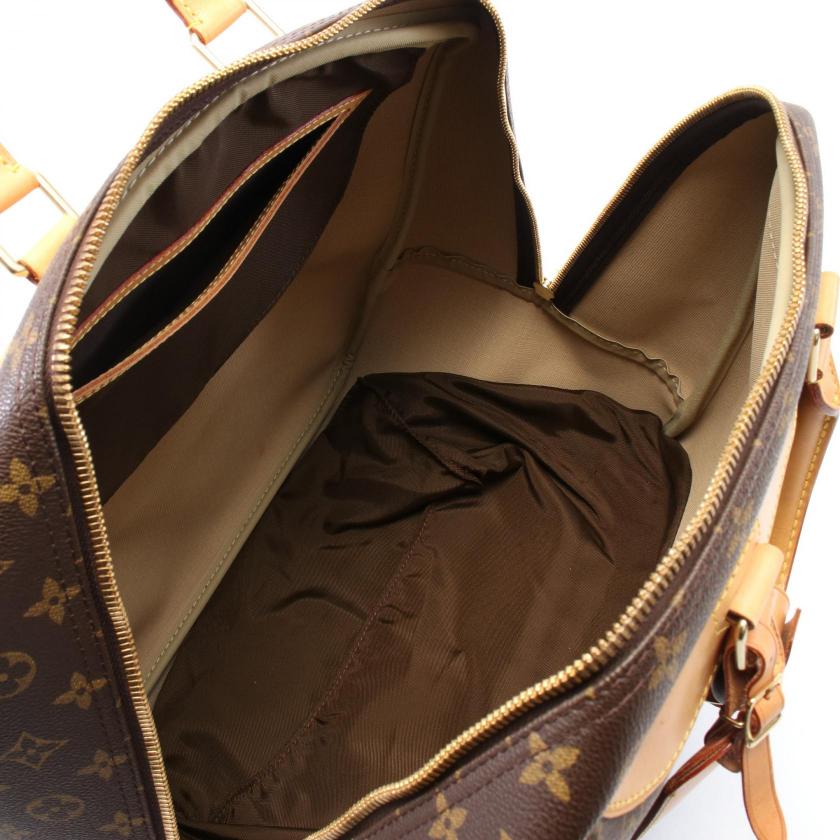 LOUIS VUITTON Evasion Monogram PVC Leather Brown Boston Bag