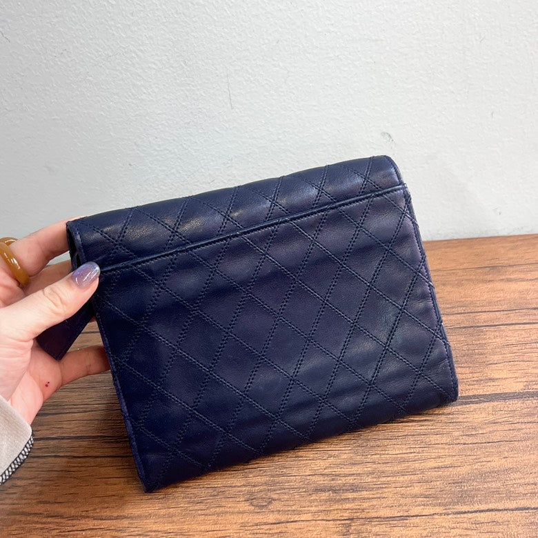 Preloved Chanel Leather Clutch