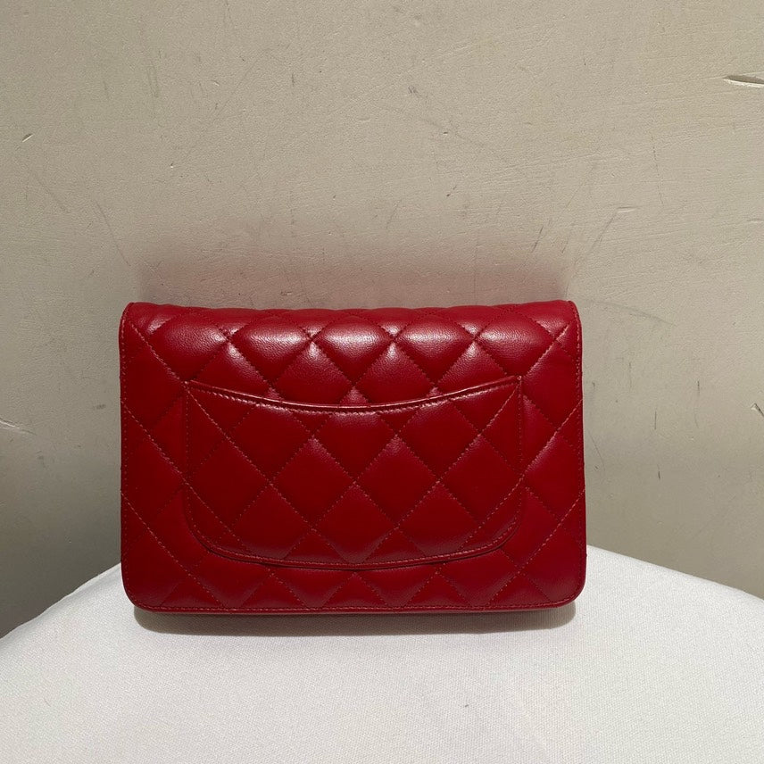 preloved Chanel lamb CF WOC
