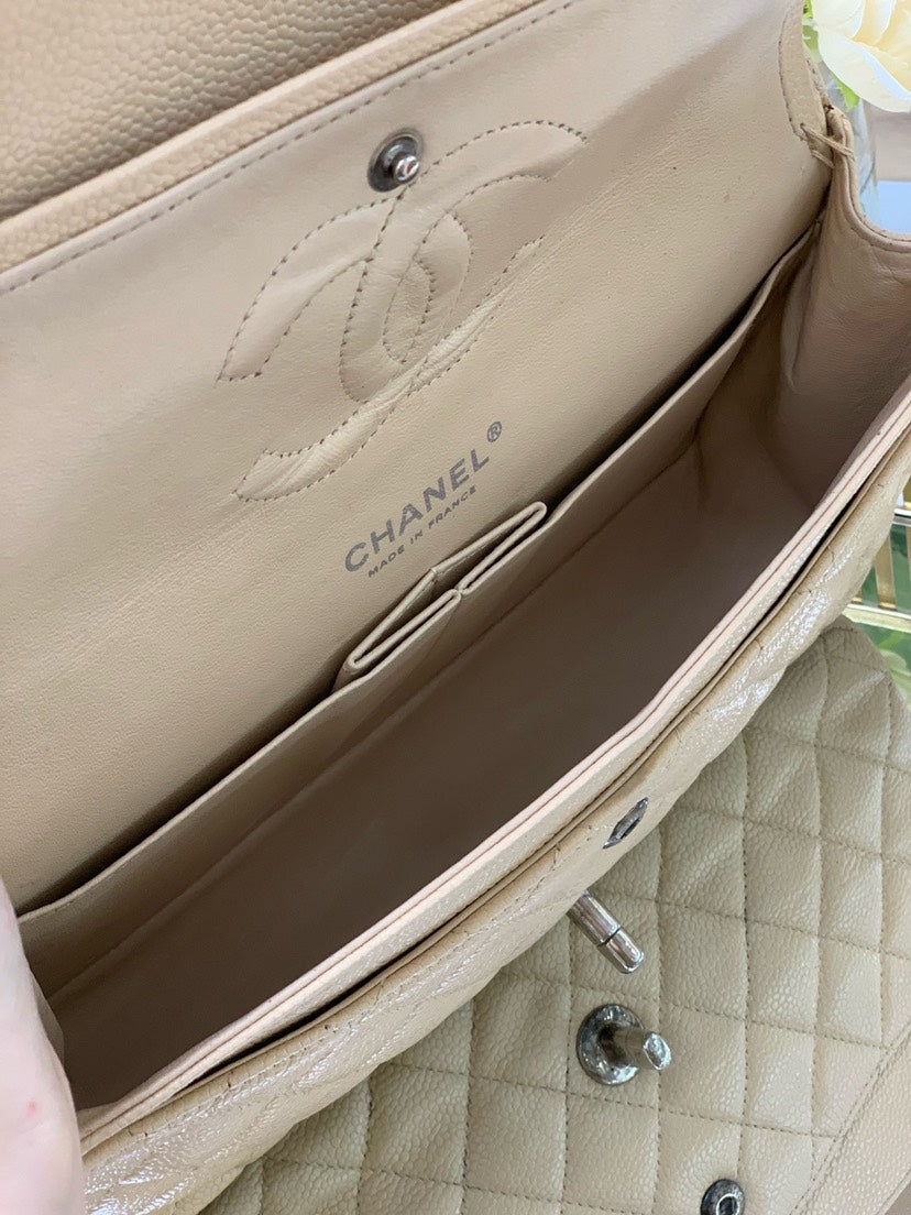 Preloved Chanel CF Caviar Medium Bag 2009-2010year 10098