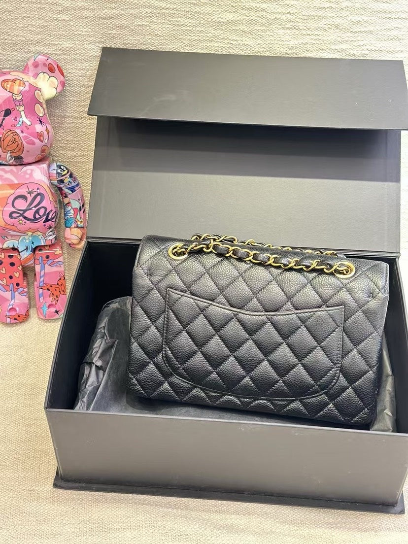 Preloved Chanel CF Caviar Black Small Chip Bag 11974