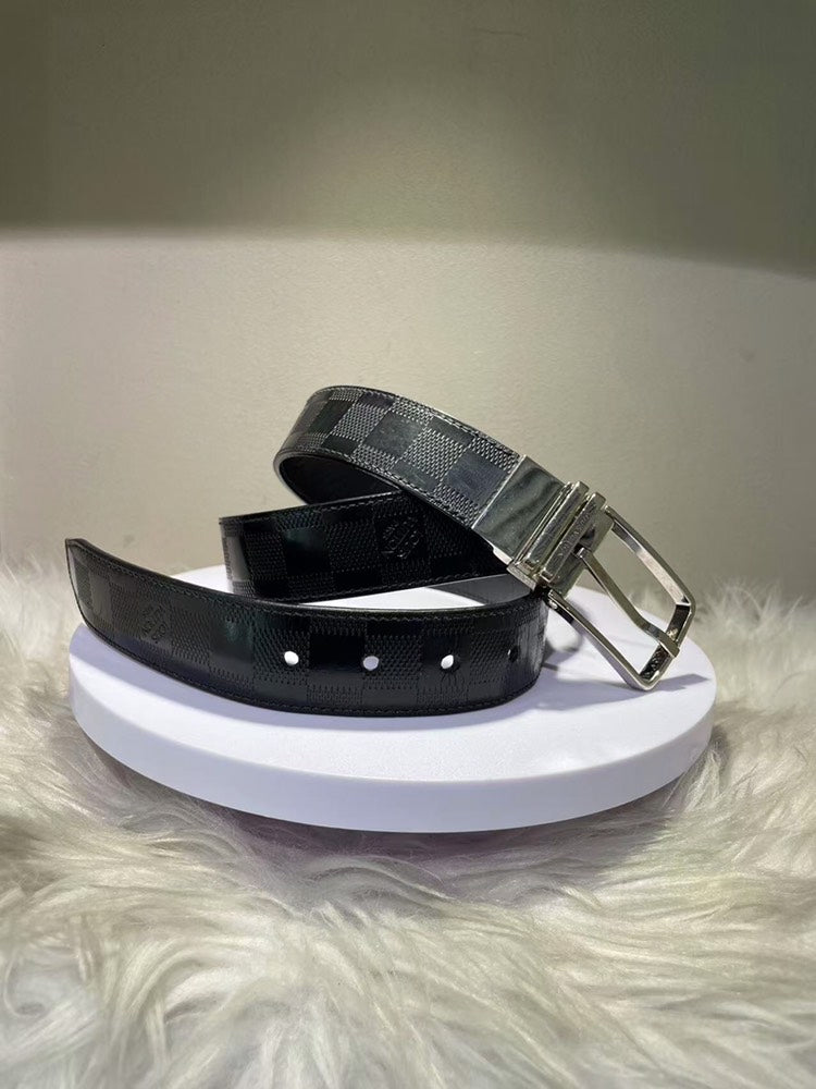 Louis Vuitton Damier Graphite  Belt Size 95