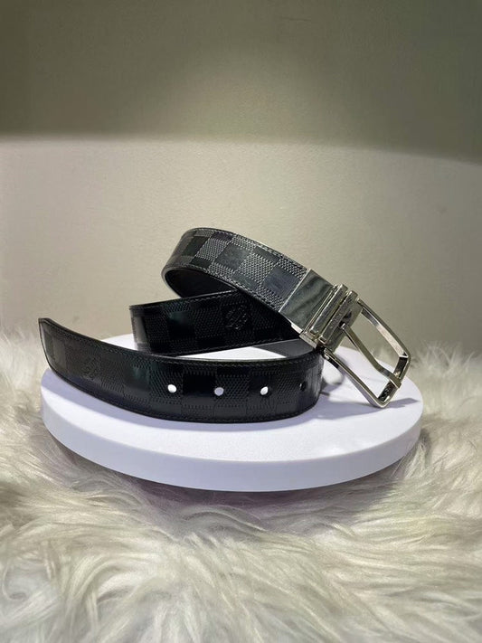 Louis Vuitton Damier Graphite  Belt Size 95