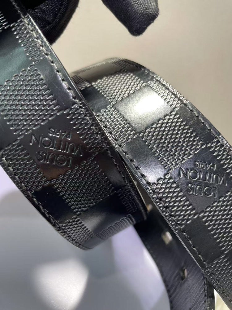 Louis Vuitton Damier Graphite  Belt Size 95
