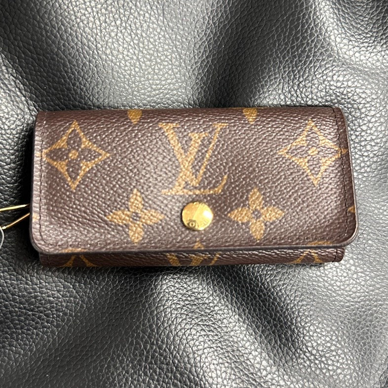 Louis Vuitton Monogram FVN Key Case Brown Leather