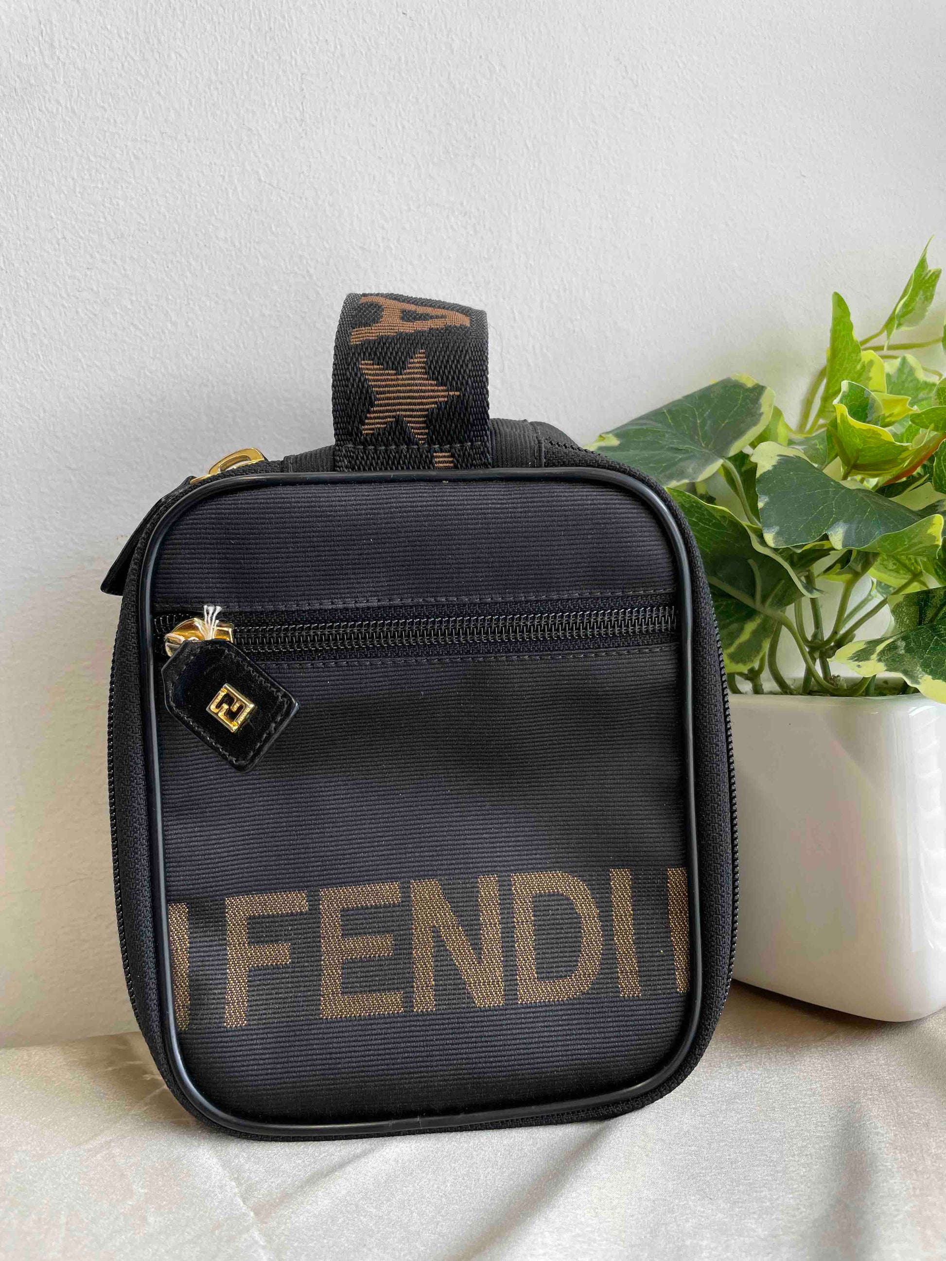 Pouch Clutch Canvas Black Small Clutch Bag