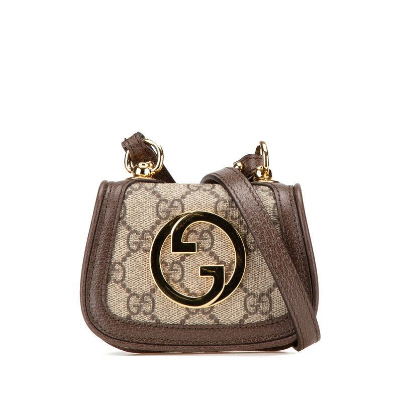 Gucci Interlocking Blondie Supreme Pvc Shoulder Bag