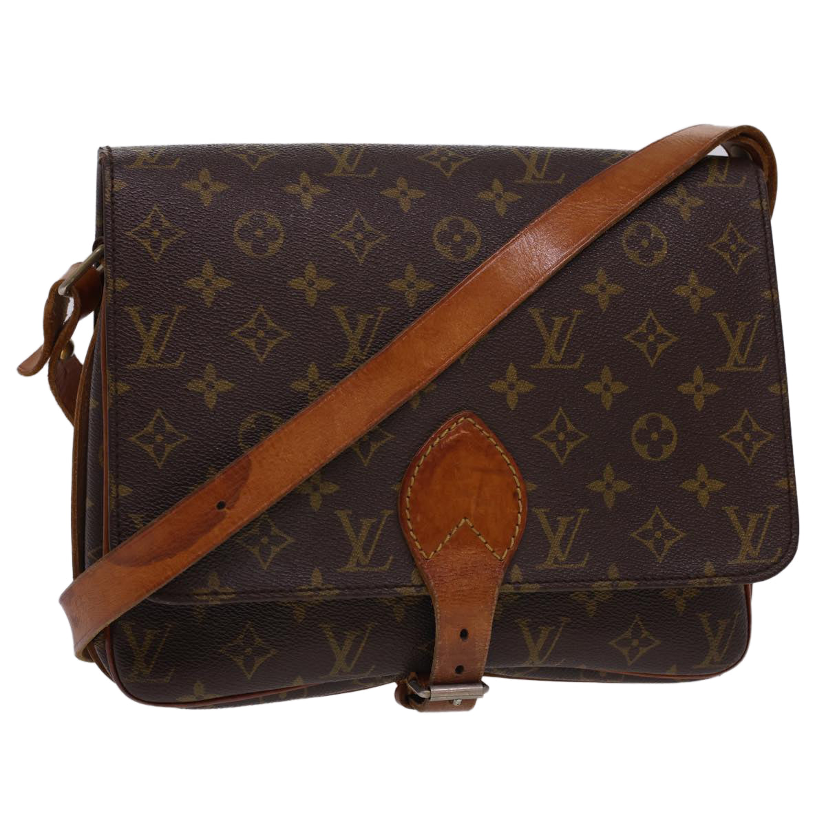 LOUIS VUITTON Monogram Cartouchiere GM Shoulder Bag   M51252 rd4696
