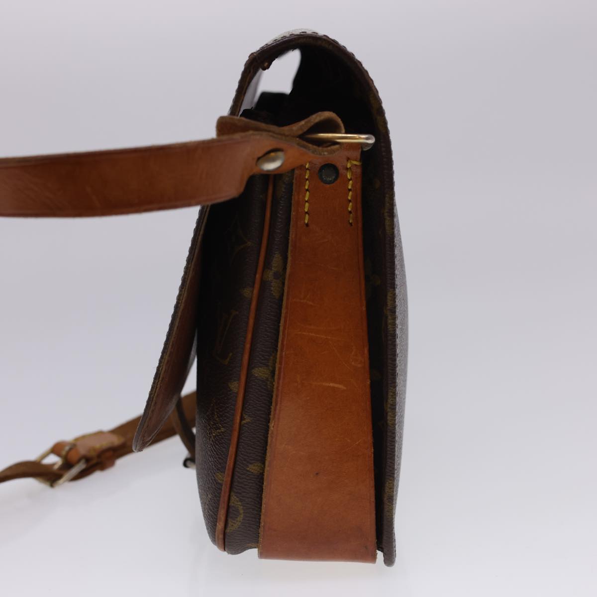 LOUIS VUITTON Monogram Cartouchiere GM Shoulder Bag   M51252 rd4696